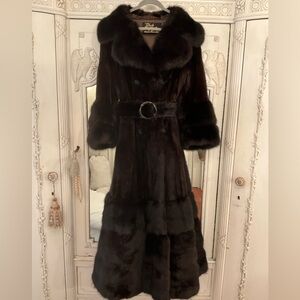 Gorgeous & Unique 1 of a kind 3 in one mink sable fur coat